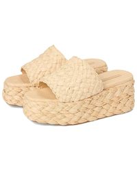 Loeffler Randall - Aaron Platform Raffia Mule Shoes 8.5 B - Lyst