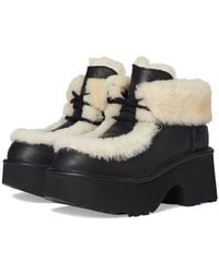 UGG - Esmee Leather Lace-Up Boots 9 B - Lyst