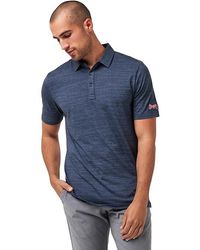 Travis Mathew - Atlanta Braves The Heater Polo (Vintage/) Short Sleeve Knit - Lyst