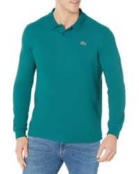 Lacoste Golf Performance Long Sleeve Polo Shirt - Green