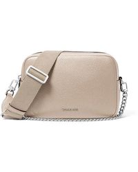 MICHAEL Michael Kors - Bryant Medium Double Zip Chain Camera Crossbody Cross Body Handbags, Leather/Polyester - Lyst