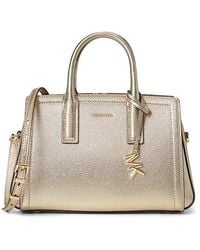 MICHAEL Michael Kors - Bryant Medium Double Zip Chain Camera Crossbody Cross Body Handbags, Leather/Polyester - Lyst