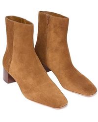 Loeffler Randall - Ginny Square Toe Ankle Boot (Cacao) Boots - Lyst