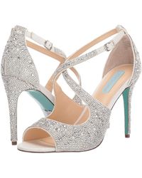 blue by betsey johnson sage evening sandals