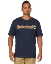 Timberland - Linear Logo Short Sleeve Tee - Lyst