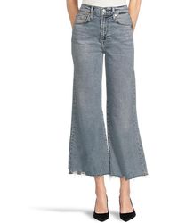 7 For All Mankind - Ultra High Rise Cropped Jo Jeans, Cotton/Denim/Elastane - Lyst
