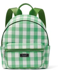 Kate Spade - Sam Icon Gingham Printed Fabric Small Backpack - Lyst