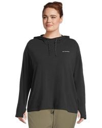 Columbia - Plus Size Sun Trektm Hoodie Ii Sweatshirt, Cotton/Elastane/Lycra - Lyst