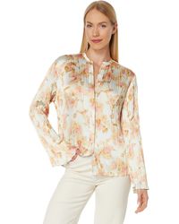 Vince - Flora Long Sleeve Crushed Blouse - Lyst