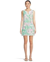 Lilly Pulitzer - Romey Shift Romper Dress Plumes - Lyst