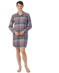 Ralph Lauren - Long Sleeve Brushed Twill His Shirt Sleepshirt Pajama Md (Us 8-10) Cotton/Viscose - Lyst