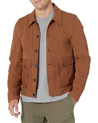 Billy Reid Mens Reversible Lightweight Water Resistant Nylon Shirt Jacket 