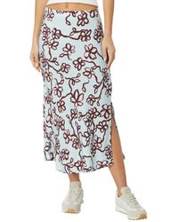 Madewell - The Layton Midi Slip Skirt In Floral - Lyst