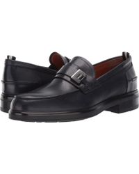 bally moe leather loafers