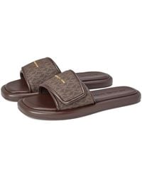 MICHAEL Michael Kors - Suki Flat Slide Sandals - Lyst