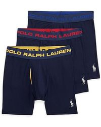 Polo Ralph Lauren - Perfect Pouch Boxer Brief 3-Pack Underwear, Mesh/Modal/Spandex - Lyst
