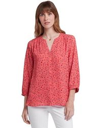 NYDJ - Pintuck Blouse Clothing Sm (Us 4-6) Polyester - Lyst