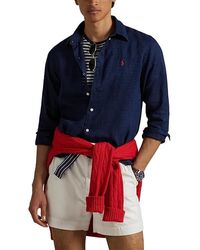 Polo Ralph Lauren - Long Sleeve Linen - Lyst