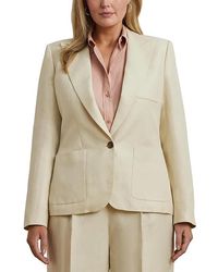 Ralph Lauren - Plus Size Linen-Blend Twill Blazer Suits Sets Ivory/ Linen/Twill/Viscose - Lyst