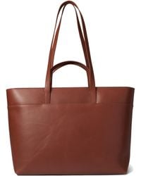 Madewell - The Zip-top Essential Tote In Leather - Lyst