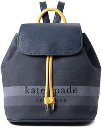 kate spade sinch pebbled leather medium flap backpack