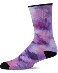 Smartwool - Athletic Far Out Tie-dye Print Crew - Lyst