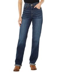 Ariat High-rise Vintage Jazmine Straight Jeans - Blue