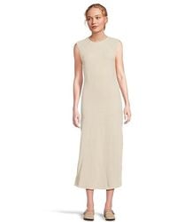 Free People - Eventide Midi Dress Sm 4-6) Cotton/Elastane - Lyst