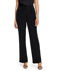 NIC+ZOE - 31 Social Edit Wide-Leg Trousers ( Onyx) Dress Pants - Lyst