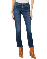 AG Jeans - Mari High-waist Slim Straight Leg Jeans In Queens - Lyst