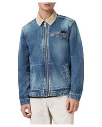 AllSaints - Rothwell Denim Jacket Jacket, Cotton/Denim - Lyst
