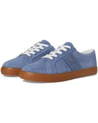 Ralph Lauren - Janson Ii Suede Nappa Leather Sneakers Shoes 7.5 B - Lyst