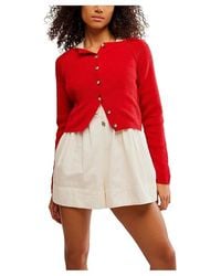 Free People - Sydney Shrunken Cardi Sweatshirt Xl 16) Cotton/Polyester - Lyst