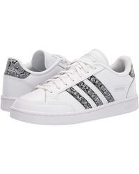 adidas Womens Court Bold Sneaker in Black - Save 25% - Lyst