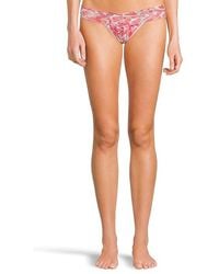 Hanky Panky - Petite Signature Lace Printed Low Rise Thong Underwear, Lace/Nylon/Sheer - Lyst