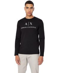 Armani Exchange - Ax Logo Long Sleeve T-shirt - Lyst