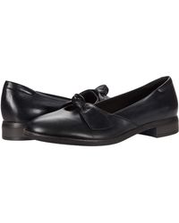 clarks trish strap black leather