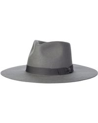 San Diego Hat - Wool Felt Stiff Brim Fedora W/ Bow Trim - Lyst