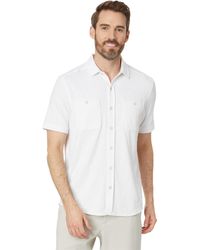 Johnston & Murphy - Short Sleeve Double Pocket Knit Shirt - Lyst