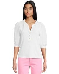 Lilly Pulitzer - Ronson Knit Top Blouse, Cotton/Modal/Spandex - Lyst