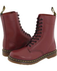 Dr. Martens Leather 1490 10 Eye Bex Boots in Black - Lyst
