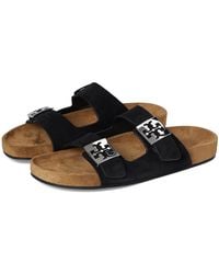 Tory Burch - Mellow Slides Sandals Perfect/Light Teak, Suede - Lyst