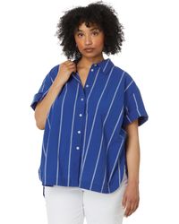 Madewell - Plus Resort Long-sleeve Shirt In Stripe Seersucker - Lyst
