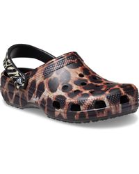 pink leopard print crocs