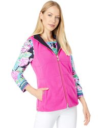 lilly pulitzer white puffer vest