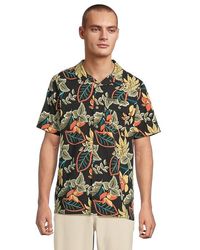 Columbia - Tech Trail Utility Printed Woven Short Sleeve Clothing, Polyester - Lyst