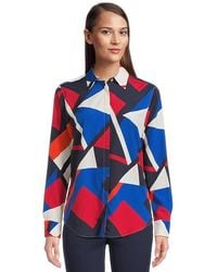 Ralph Lauren - Classic Fit Print Crepe Shirt Clothing, Polyester - Lyst
