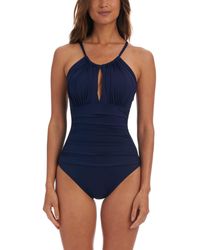 La Blanca | Swim | La Blanca One Piece Swimsuit Island Goddess Shirred Side Size 10 689cf967d7555d96762b8747