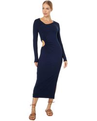 Sundry - Long Sleeve Side Cutout Dress - Lyst