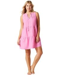 Tommy Bahama - Stamped Lucia Sleeveless Tier Dress - Lyst